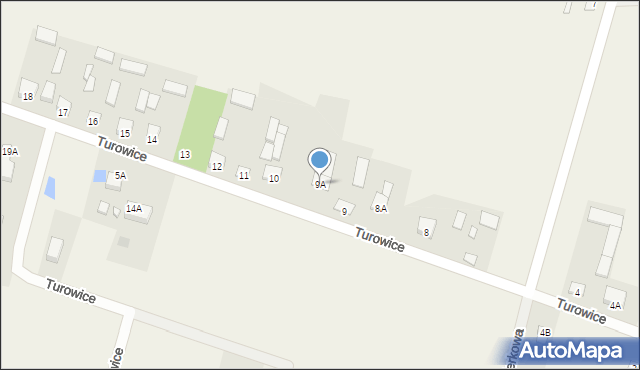 Turowice, Turowice, 9A, mapa Turowice