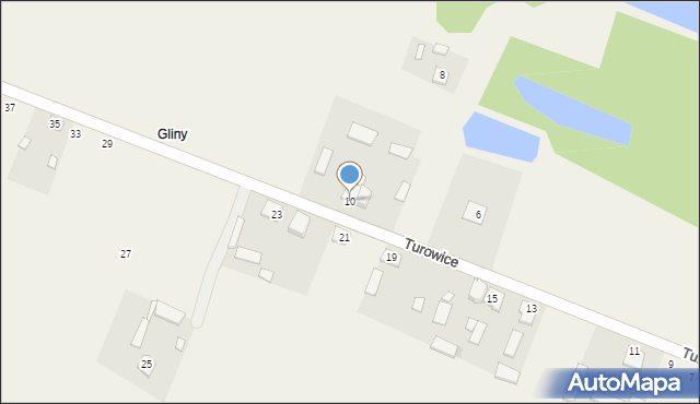 Turowice, Turowice, 10, mapa Turowice