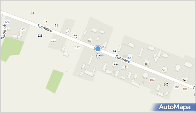 Turowice, Turowice, 115, mapa Turowice