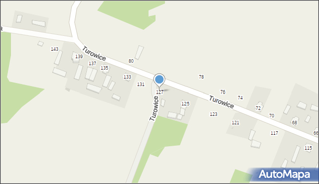 Turowice, Turowice, 127, mapa Turowice
