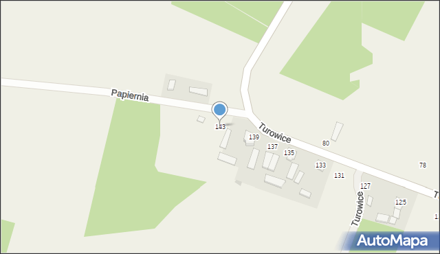 Turowice, Turowice, 143, mapa Turowice