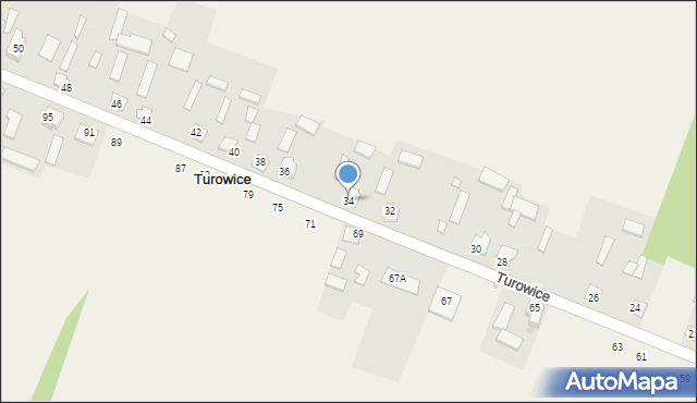 Turowice, Turowice, 34, mapa Turowice