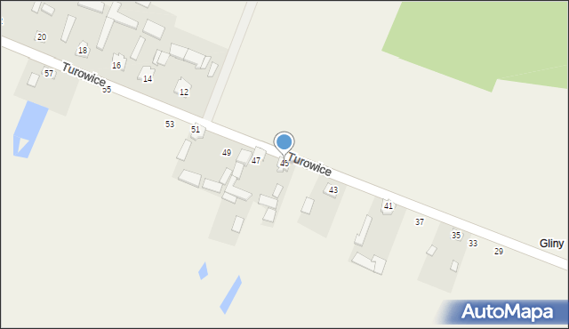 Turowice, Turowice, 45, mapa Turowice