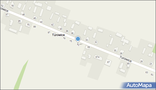 Turowice, Turowice, 71, mapa Turowice