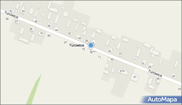 Turowice, Turowice, 75, mapa Turowice