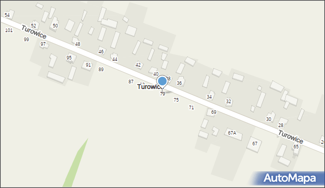 Turowice, Turowice, 79, mapa Turowice