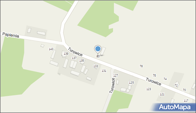 Turowice, Turowice, 80, mapa Turowice