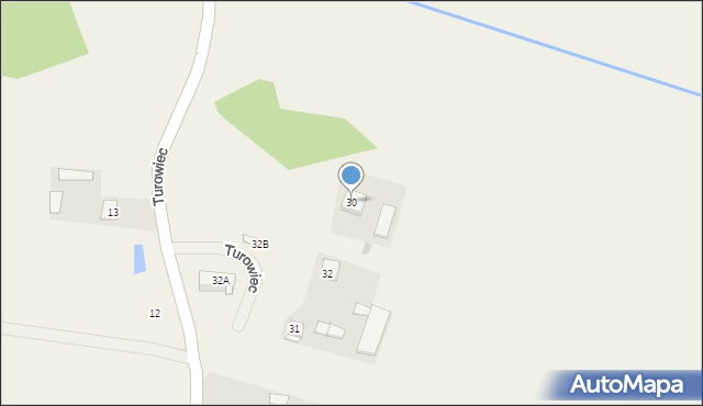 Turowiec, Turowiec, 30, mapa Turowiec