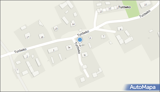 Turówko, Turówko, 3b, mapa Turówko