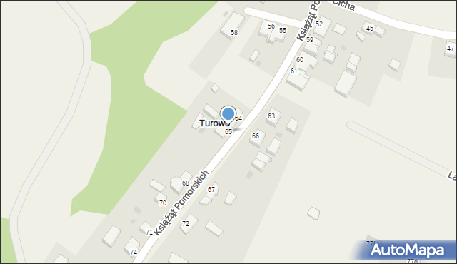 Turowo, Turowo, 65, mapa Turowo