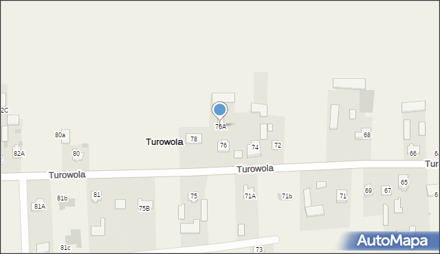 Turowola, Turowola, 76A, mapa Turowola