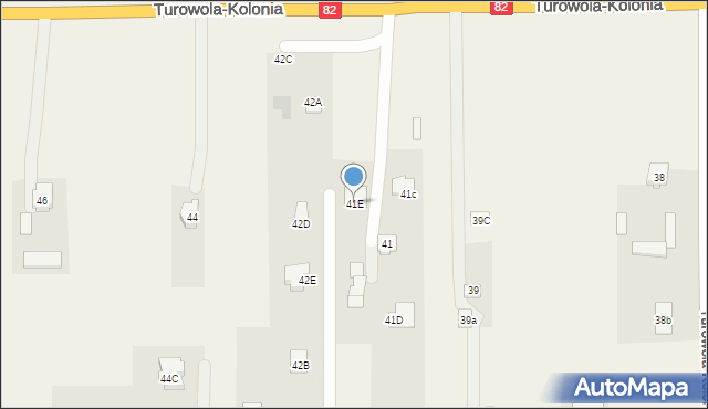 Turowola-Kolonia, Turowola-Kolonia, 41E, mapa Turowola-Kolonia