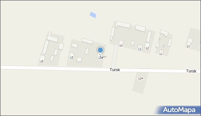 Tursk, Tursk, 13a, mapa Tursk