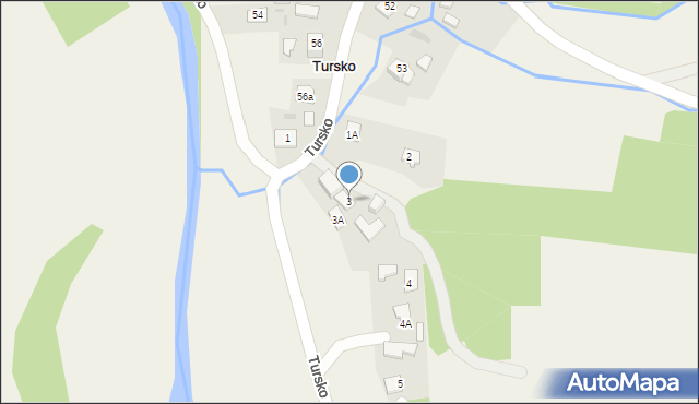 Tursko, Tursko, 3, mapa Tursko