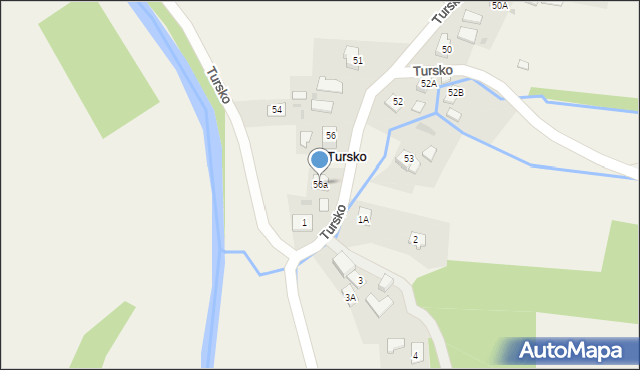 Tursko, Tursko, 56a, mapa Tursko