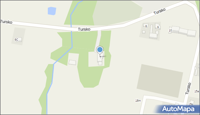 Tursko, Tursko, 7, mapa Tursko