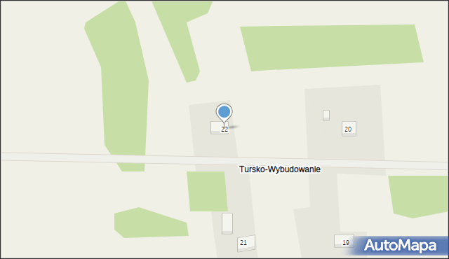 Tursko, Tursko, 22, mapa Tursko