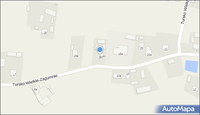 Tursko Wielkie-Zagumnie, Tursko Wielkie-Zagumnie, 19, mapa Tursko Wielkie-Zagumnie