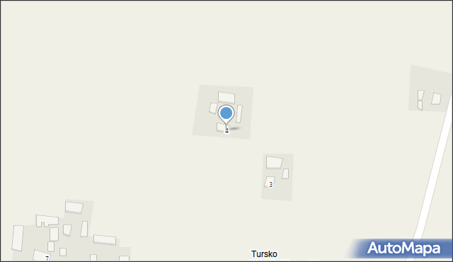 Tursko Wielkie-Zagumnie, Tursko Wielkie-Zagumnie, 4, mapa Tursko Wielkie-Zagumnie