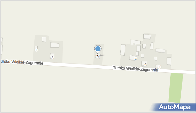 Tursko Wielkie-Zagumnie, Tursko Wielkie-Zagumnie, 7a, mapa Tursko Wielkie-Zagumnie