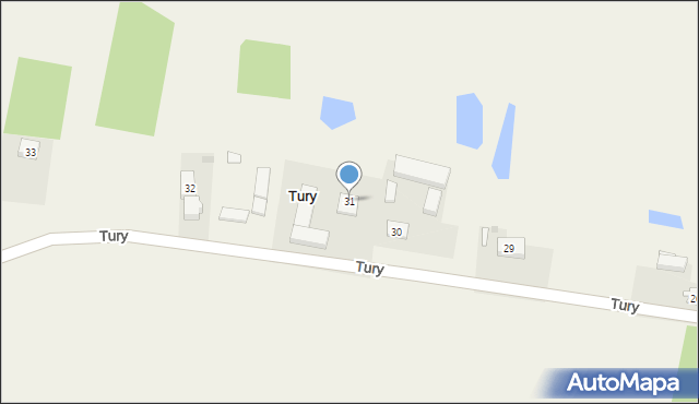 Tury, Tury, 31, mapa Tury