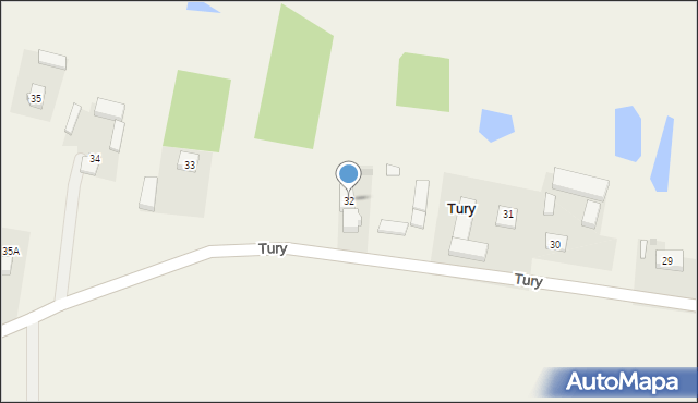 Tury, Tury, 32, mapa Tury