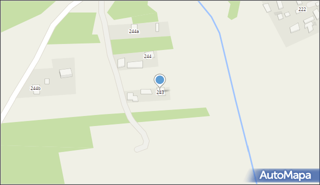 Turza, Turza, 243, mapa Turza