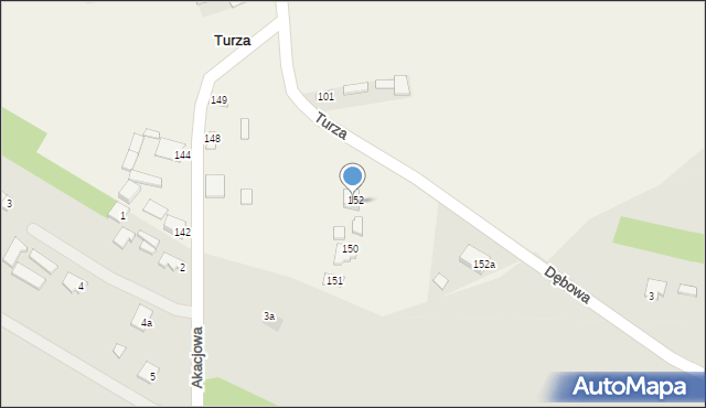 Turza, Turza, 99A, mapa Turza