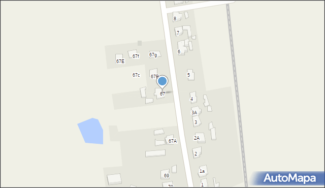Turza, Turza, 67, mapa Turza