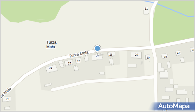 Turza Mała, Turza Mała, 27, mapa Turza Mała