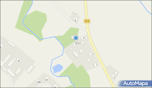 Turza Wielka, Turza Wielka, 4, mapa Turza Wielka