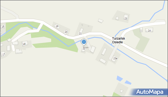 Turzańsk, Turzańsk, 22, mapa Turzańsk