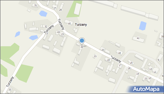 Turzany, Turzany, 22, mapa Turzany