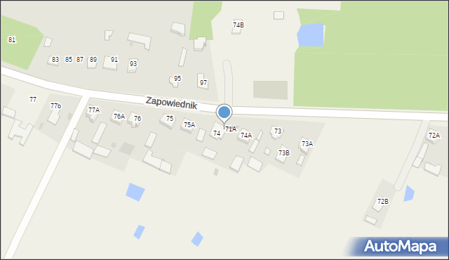 Turze Rogi, Turze Rogi, 74c, mapa Turze Rogi