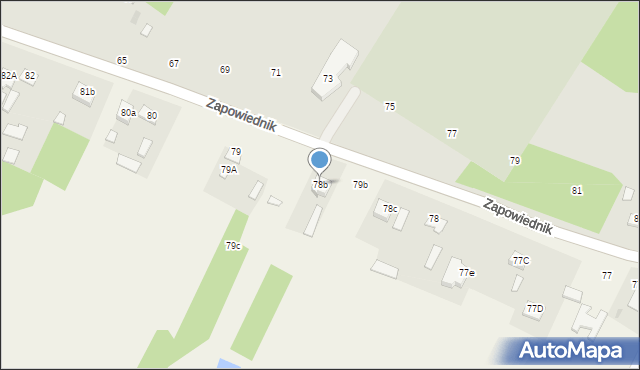 Turze Rogi, Turze Rogi, 78b, mapa Turze Rogi