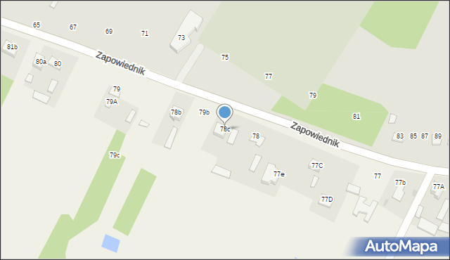 Turze Rogi, Turze Rogi, 78c, mapa Turze Rogi