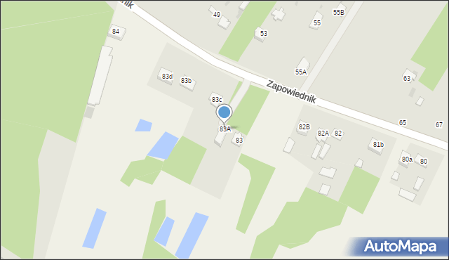 Turze Rogi, Turze Rogi, 83A, mapa Turze Rogi