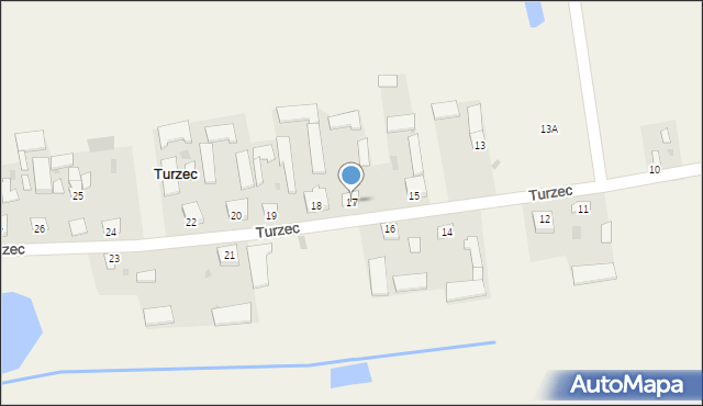 Turzec, Turzec, 17, mapa Turzec