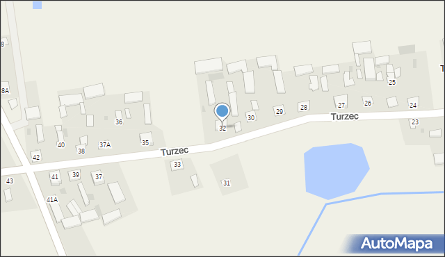 Turzec, Turzec, 32, mapa Turzec