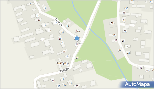 Turzyn, Turzyn, 21, mapa Turzyn