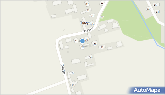 Turzyn, Turzyn, 32, mapa Turzyn