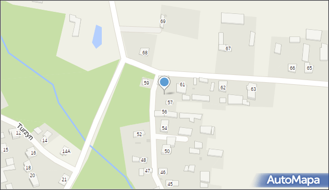 Turzyn, Turzyn, 58, mapa Turzyn