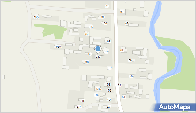Turzyniec, Turzyniec, 58a, mapa Turzyniec