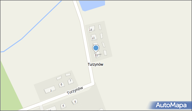 Turzynów, Turzynów, 11, mapa Turzynów