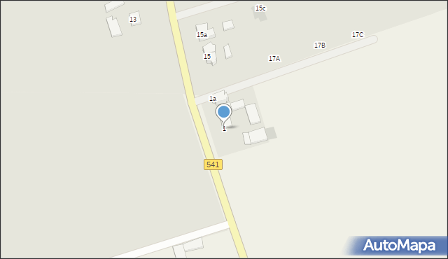 Tuszewo, Tuszewo, 1, mapa Tuszewo