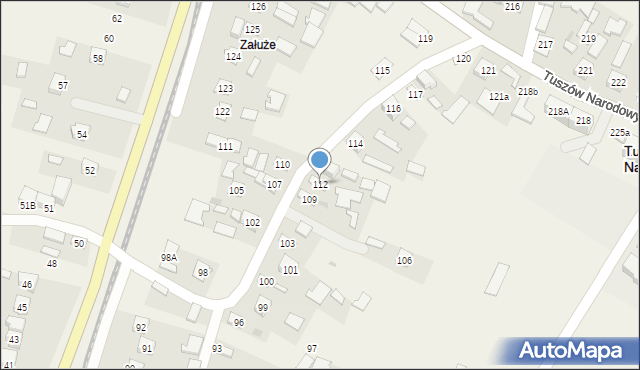 Tuszów Narodowy, Tuszów Narodowy, 112, mapa Tuszów Narodowy