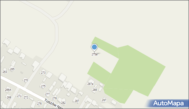 Tuszów Narodowy, Tuszów Narodowy, 273a, mapa Tuszów Narodowy