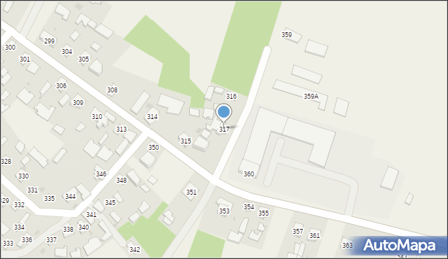 Tuszów Narodowy, Tuszów Narodowy, 317, mapa Tuszów Narodowy