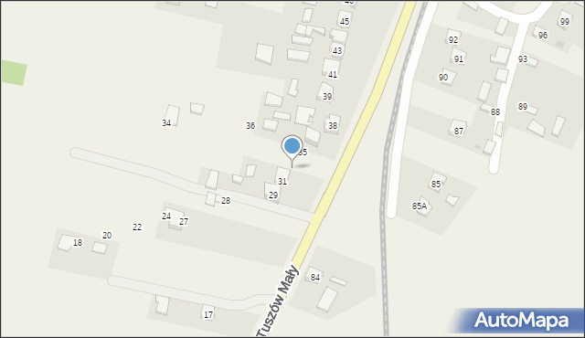 Tuszów Narodowy, Tuszów Narodowy, 33, mapa Tuszów Narodowy