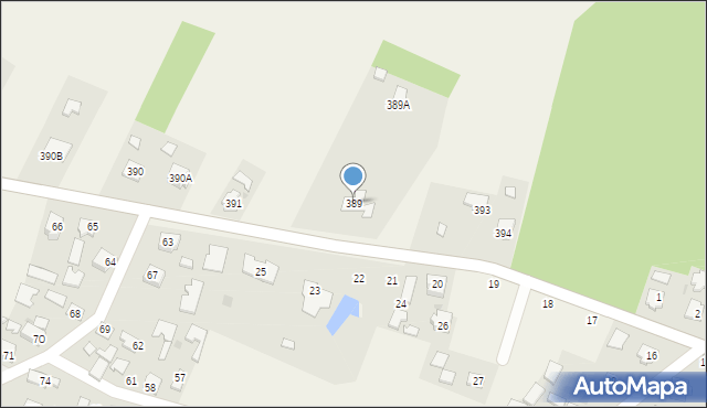 Tuszów Narodowy, Tuszów Narodowy, 389, mapa Tuszów Narodowy